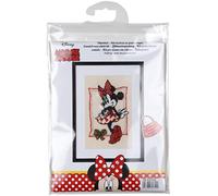 Vervaco PN-0167301 Disney It's All About Minnie Counted Cross Stitch Kit, Cotton, Multi-Colour, Approx. 13 x 18 cm / 5.2 x 7.2 inches.