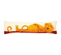 Vervaco PN-0173047 Red Cat Cross Stitch Draught Excluder, Cotton, Multi-Colour, Approx. 80 x 20 cm / 32 x 8 inches.