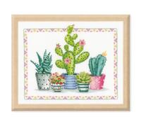 Vervaco Counted Cross Stitch Kit Cotton Multicolour approx. 36 x 30 cm (14.4 x 12 in)