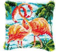 Vervaco PN-0186006 Latch Cushion Set, Pre-Drawn Cotton, Multi-Colour, 40 x 40 cm