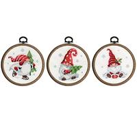 Vervaco PN-0187976 Counted Cross Stitch Kit, Cotton, Multi-Colour, Diamond 10 cm, 3 Pieces