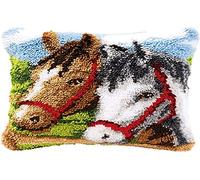 Vervaco Ponies Latch Hook Cushion, Multi-Colour