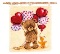 Vervaco Popcorn Balloons Latch Hook Rug Kit, Multi-Colour