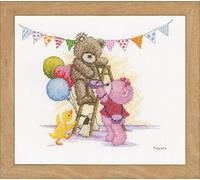 Vervaco Popcorn Bear Birthday Counted Cross Stitch Kit, Multi-Colour