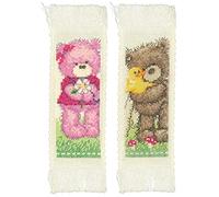 Vervaco Popcorn Bookmarks Cross Stitch Kit, Multi-Colour, Set of 2