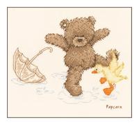 Vervaco Popcorn Splashing Around Counted Cross Stitch, Multi-Colour