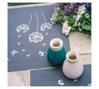 Vervaco Pre-Printed Embroidery Kit Cloth Napkins Set of 2 Linen Flowers Embroidery Set Table Linen 35 x 45 cm Set DIY Creative Size Kit Hobbies Adults Home Decor Embroidery