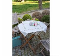 Vervaco Printed Table Cloth, Flat Stitch Set, Multicoloured, 80x80cm