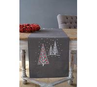 Vervaco Printed Table Runner Christmas Trees, Assorted
