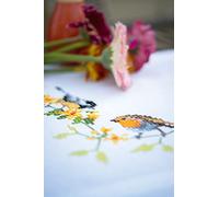 Vervaco Printed Table Runner Embroidery Kit, Cotton, Multicoloured, ca. 40 x 100 cm / 16" x 40"