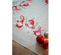 Vervaco Printed Tablecloth Cross Stitch Kit, Multicoloured, 80x80cm