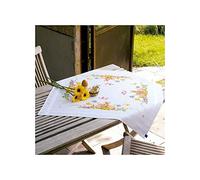 Vervaco Embroidery Tablecloth "Rabbits" - 100% Cotton, Multi-Colour, 40 x 2 x 20 cm