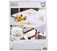 Vervaco Rabbits Table Runner Stamped Embroidery Kit 16 x 40-inch