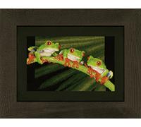 Vervaco Red Eye Tree Frog Trio CountedCross Stitch Kit, Multi-Colour