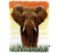Vervaco "Elephant in the Savannah Latch Hook Rug