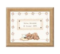 Vervaco Sleepy Popcorn Birth Sampler Counted Cross Stitch, Multi-Colour