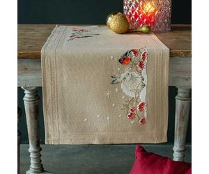 Vervaco Snowhare and Bullfinch Table Runner Kit