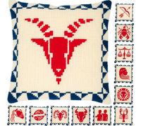 Vervaco stamped cross stitch kit cushion "Sternzeichen", 40x40cm, DIY