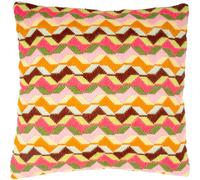 Vervaco stamped long stitch kit cushion "Geometric retro", 40x40cm