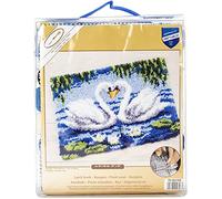 Vervaco Swans Latch Hook Rug Kit, Multi-Colour