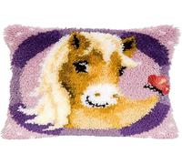 Vervaco Sweet Pony Latch Hook Cushion Kit, Multi-Colour