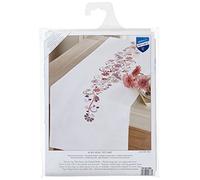 Vervaco "Swirls and Flowers Runner Embroidery, 100 Percent Cotton, Multi-Colour