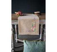 Vervaco Table Runner Cross Stitch Set Spring Flowers Embroidery Picture Printed