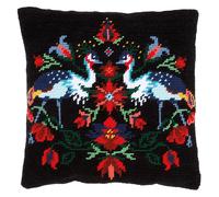 Vervaco Cross Stitch Tapestry Cushion Camille Outlined Cross Stitch Vorbeze Nice, Cotton, Multicoloured, 40 x 40 x 0.3 cm