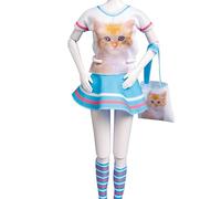 Vervaco Tiny Cat Dress Your Doll Outfit Making Set, Multi-Colour