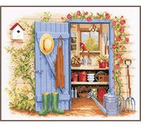 Vervaco Tool Shed Counted Cross Stitch Kit, Multi-Colour