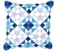 Vervaco Triangles Long Stitch Cushion, Multi-Colour