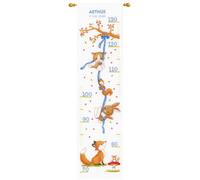Vervaco unted Cross Stitch Kit: Height Chart: Forest Friends