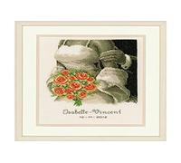 Vervaco Counted Cross Stitch Kit Wed Record the Bouquet Multi-Colour