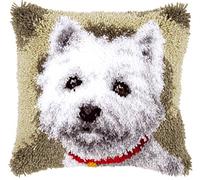 Vervaco Westie Latch Hook Cushion, Multi-Colour
