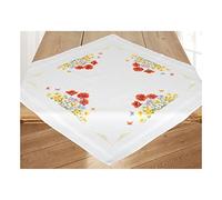 Vervaco Embroidery: Tablecloth: Wild Flowers, 100% Cotton, Multi-Colour, 40 x 2 x 20 cm