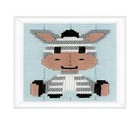 Vervaco Zebra Long Stitch Kit, Multi-Colour