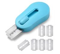 Vervanta Bread Lame Scoring Knife Retractable Dough Slasher Tool with 5 Stainless Steel Razor Blades, Professional Baker Lame for Artisan Sourdough, Baguette & Baking Accessories - Blue