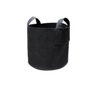 Verve 30L Black Plastic Round Planter (H)35Cm (W)33Cm (D)33Cm, Pack Of 3