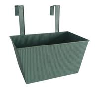 Verve 4L Green Metal Rectangular Trough (H)20Cm (W)20Cm (D)34Cm