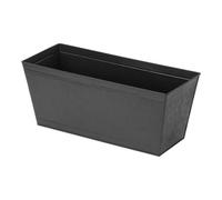 Verve 6L Grey Metal Rectangular Planter (H)22Cm (D)20Cm