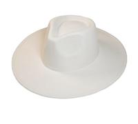 VERVE 8 Vegan Wide Brim Felt Hat for Women, Men and Children, Fedora Style with Adjustable Drawstring Inside