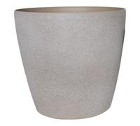 Verve Beige Stone Effect Recycled Plastic Plant Pot (Dia) 43Cm, (H)40Cm