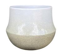 Verve Bell Cream Clay Plant Pot (Dia) 20Cm, (H)16Cm
