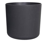 Verve Black Recycled Plastic Plant Pot (Dia) 13Cm, (H)12Cm