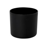 Verve Black Recycled Plastic Plant Pot (Dia) 18Cm, (H)17Cm