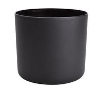 Verve Black Recycled Plastic Plant Pot (Dia) 18Cm, (H)23Cm