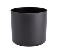 Verve Black Recycled Plastic Plant Pot (Dia) 22Cm, (H)20Cm
