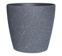 Verve Black Stone Effect Recycled Plastic Plant Pot (Dia) 35Cm, (H)33Cm