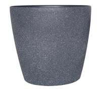 Verve Black Stone Effect Recycled Plastic Plant Pot (Dia) 43Cm, (H)40Cm