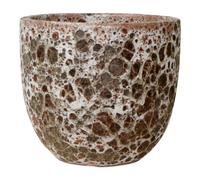 Verve Brown Ceramic Plant Pot (Dia) 20Cm, (H)18Cm
